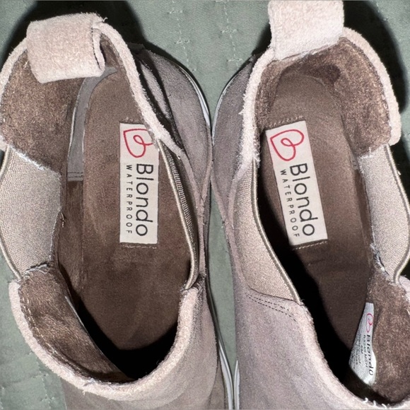 Blondo Stylish Tan Suede waterproof Ankle Boots. Size ladies 6. GUC - Picture 4 of 9